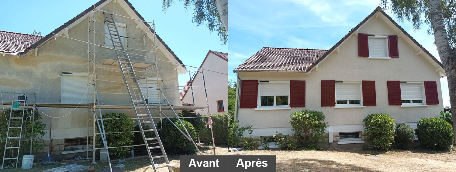 realisations ravalement vernouillet avant apres